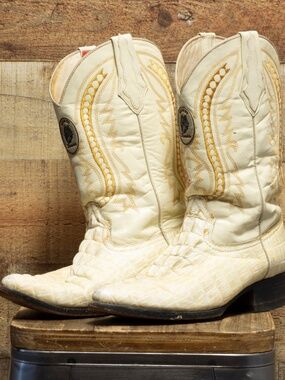 Donaldo Boots with Croc Design & Embroidery.